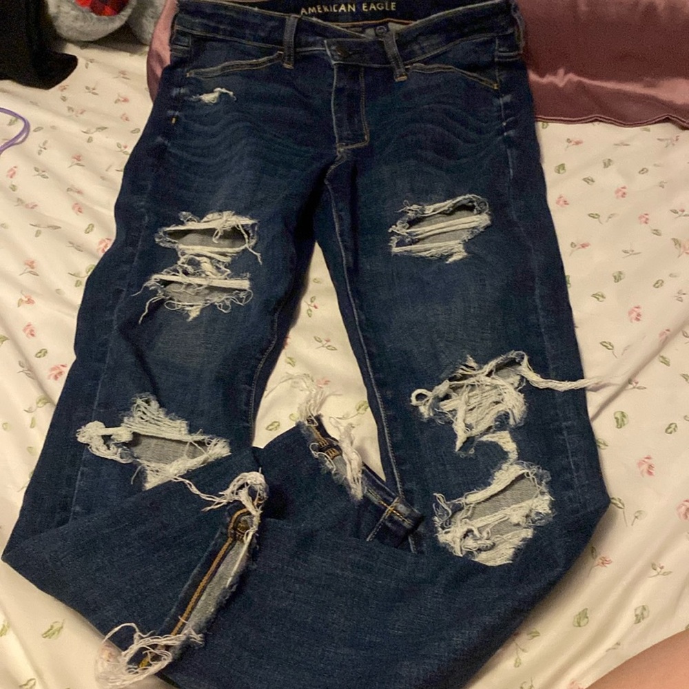 Dark blue skinny jeans